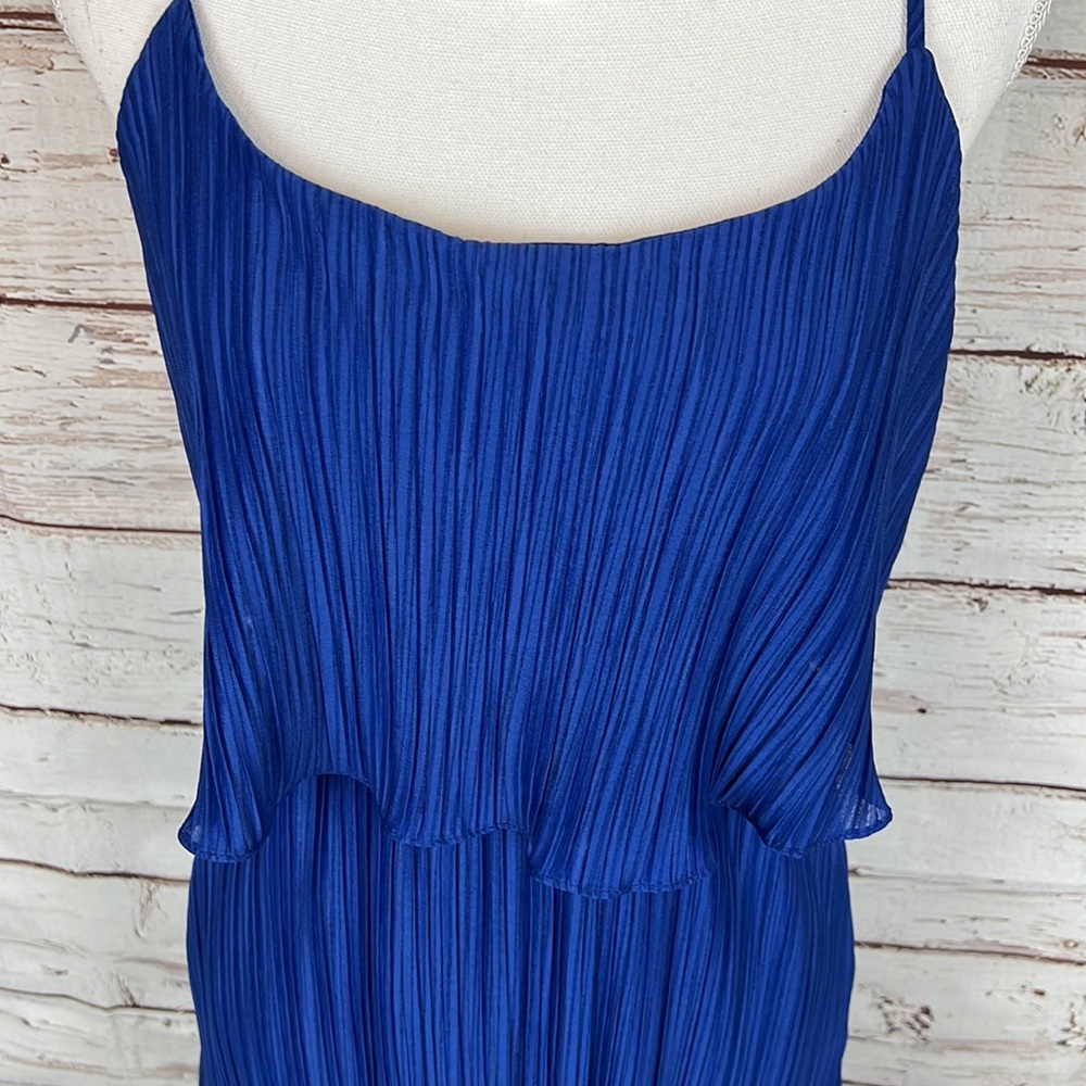 Gilli blue double tiered dress Womens medium - Picture 2 of 12